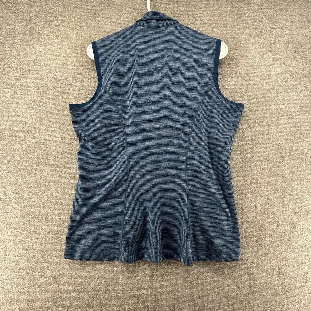 Nike Golf Tour Performance Vest‎ Women Size Large Dri Fit Full Zip Blue